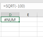 Excel 公式 #NUM! 错误