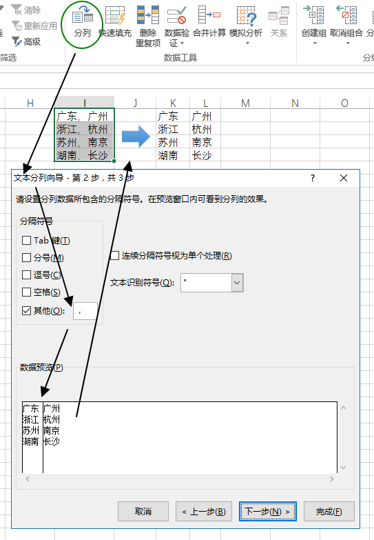 数据 - 数据工具命令组