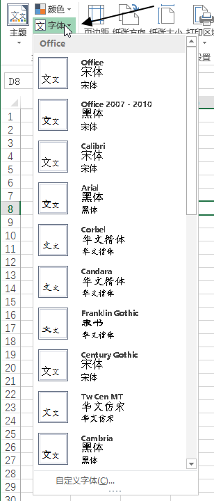 页面布局 - 主题命令组