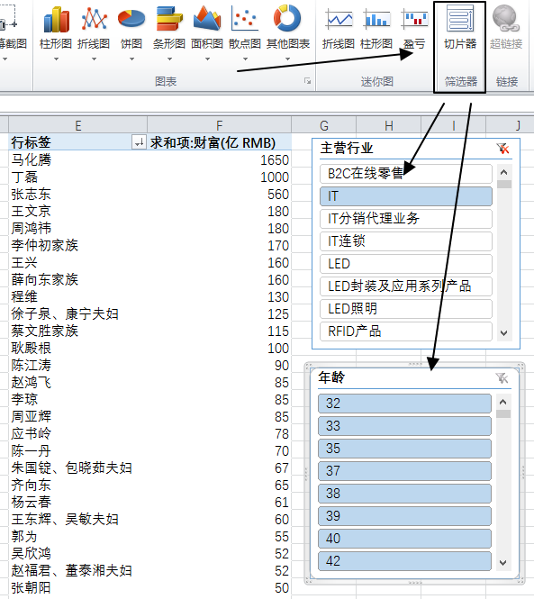 Excel 2010 - 新增切片器