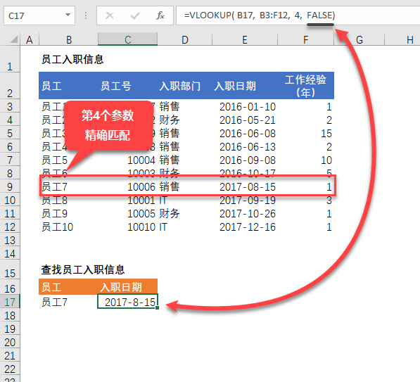 Excel VLOOKUP 函数