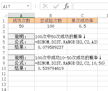 BINOM.DIST.RANGE 函数