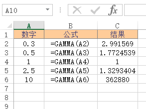 GAMMA 函数