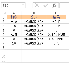 GAUSS 函数