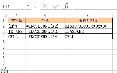 ENCODEURL 函数