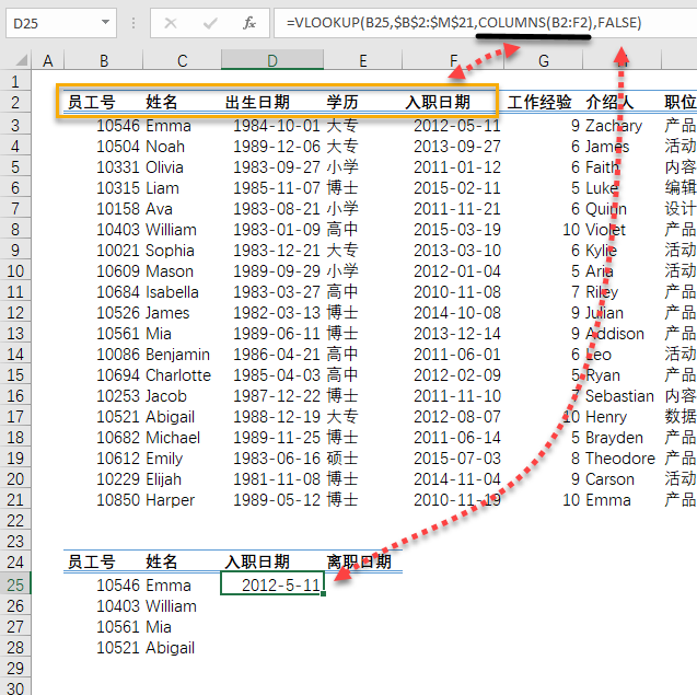 数据区域很宽时，如何快速确定 VLOOKUP 函数的第三个参数？