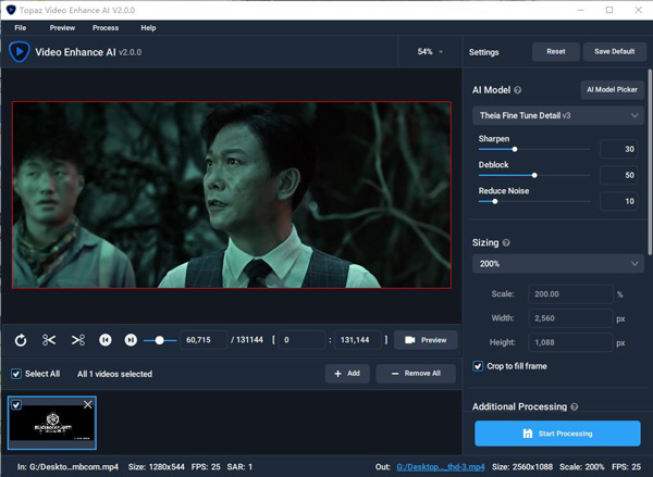Topaz Video Enhance AI 2.0.0破解版