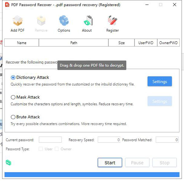 PDF Password Recovery Pro破解版