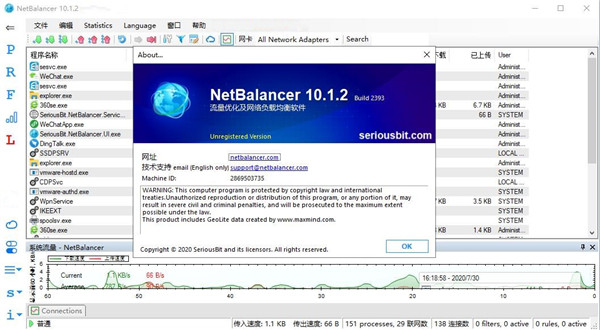 NetBalancer(网络流量监控器)中文破解版