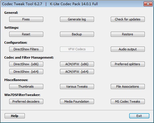 K-Lite Codec Pack