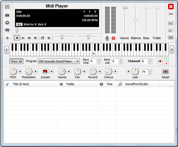 MiDi播放器