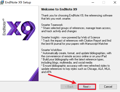 EndNote X9文献管理软件安装包下载及安装教程 EndNote X9文献管理软件安装包下载及安装教程