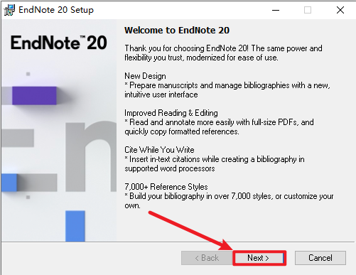 EndNote 20文献管理软件中英版安装包下载及安装教程