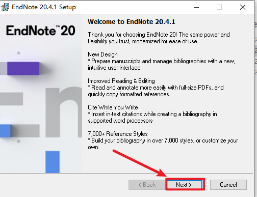 EndNote 20.4文献管理软件中英版安装包下载及安装教程