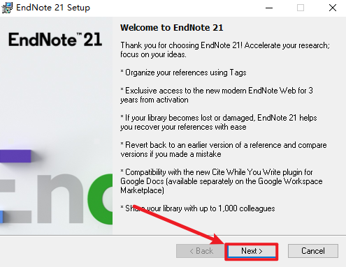 EndNote 21英文版安装包下载及安装教程